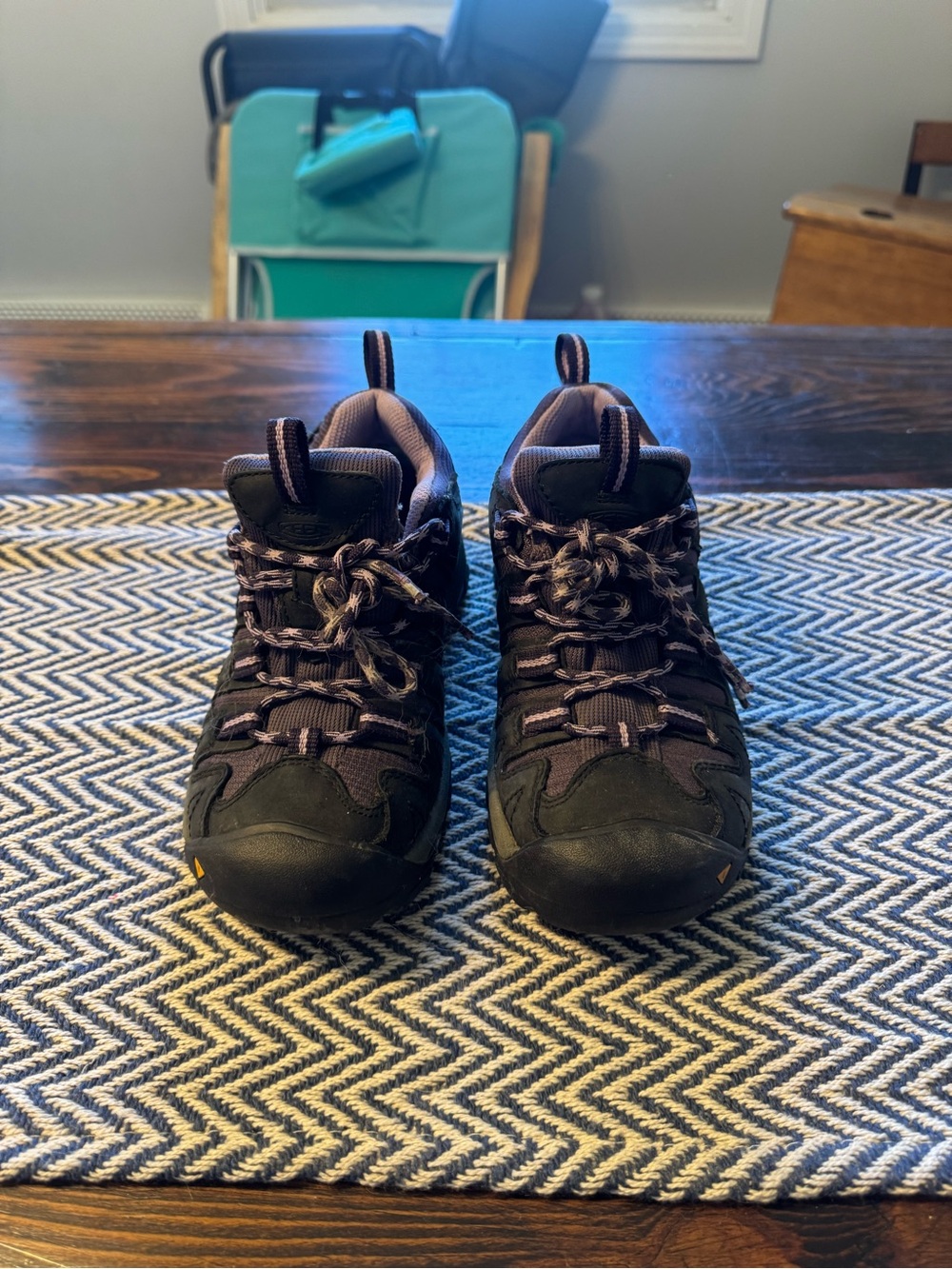 Keen Kids Black and Brown Lace-Up Trail Sneakers